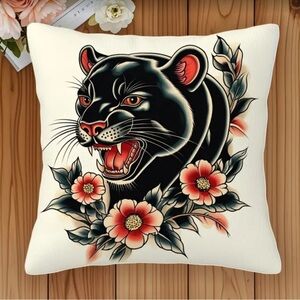 Black Panther Decorative Pillow